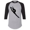 Unisex Three-Quarter Raglan Sleeve Baseball Jersey T-Shirt Thumbnail