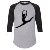 Unisex Three-Quarter Raglan Sleeve Baseball Jersey T-Shirt Thumbnail