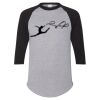 Unisex Three-Quarter Raglan Sleeve Baseball Jersey T-Shirt Thumbnail