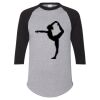 Unisex Three-Quarter Raglan Sleeve Baseball Jersey T-Shirt Thumbnail