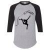 Unisex Three-Quarter Raglan Sleeve Baseball Jersey T-Shirt Thumbnail
