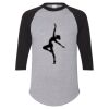 Unisex Three-Quarter Raglan Sleeve Baseball Jersey T-Shirt Thumbnail