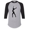 Unisex Three-Quarter Raglan Sleeve Baseball Jersey T-Shirt Thumbnail