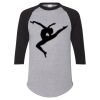 Unisex Three-Quarter Raglan Sleeve Baseball Jersey T-Shirt Thumbnail