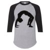 Unisex Three-Quarter Raglan Sleeve Baseball Jersey T-Shirt Thumbnail