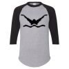 Unisex Three-Quarter Raglan Sleeve Baseball Jersey T-Shirt Thumbnail