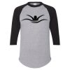 Unisex Three-Quarter Raglan Sleeve Baseball Jersey T-Shirt Thumbnail