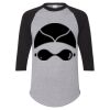 Unisex Three-Quarter Raglan Sleeve Baseball Jersey T-Shirt Thumbnail