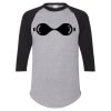 Unisex Three-Quarter Raglan Sleeve Baseball Jersey T-Shirt Thumbnail
