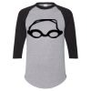 Unisex Three-Quarter Raglan Sleeve Baseball Jersey T-Shirt Thumbnail