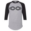 Unisex Three-Quarter Raglan Sleeve Baseball Jersey T-Shirt Thumbnail