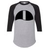 Unisex Three-Quarter Raglan Sleeve Baseball Jersey T-Shirt Thumbnail