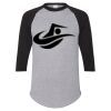 Unisex Three-Quarter Raglan Sleeve Baseball Jersey T-Shirt Thumbnail