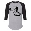 Unisex Three-Quarter Raglan Sleeve Baseball Jersey T-Shirt Thumbnail
