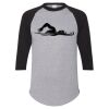 Unisex Three-Quarter Raglan Sleeve Baseball Jersey T-Shirt Thumbnail