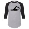Unisex Three-Quarter Raglan Sleeve Baseball Jersey T-Shirt Thumbnail