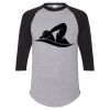Unisex Three-Quarter Raglan Sleeve Baseball Jersey T-Shirt Thumbnail