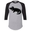 Unisex Three-Quarter Raglan Sleeve Baseball Jersey T-Shirt Thumbnail