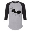 Unisex Three-Quarter Raglan Sleeve Baseball Jersey T-Shirt Thumbnail