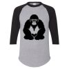 Unisex Three-Quarter Raglan Sleeve Baseball Jersey T-Shirt Thumbnail