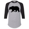 Unisex Three-Quarter Raglan Sleeve Baseball Jersey T-Shirt Thumbnail