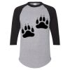 Unisex Three-Quarter Raglan Sleeve Baseball Jersey T-Shirt Thumbnail