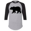Unisex Three-Quarter Raglan Sleeve Baseball Jersey T-Shirt Thumbnail