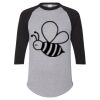 Unisex Three-Quarter Raglan Sleeve Baseball Jersey T-Shirt Thumbnail