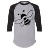 Unisex Three-Quarter Raglan Sleeve Baseball Jersey T-Shirt Thumbnail