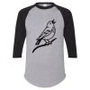 Unisex Three-Quarter Raglan Sleeve Baseball Jersey T-Shirt Thumbnail