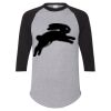 Unisex Three-Quarter Raglan Sleeve Baseball Jersey T-Shirt Thumbnail