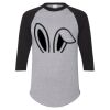 Unisex Three-Quarter Raglan Sleeve Baseball Jersey T-Shirt Thumbnail