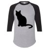 Unisex Three-Quarter Raglan Sleeve Baseball Jersey T-Shirt Thumbnail