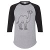 Unisex Three-Quarter Raglan Sleeve Baseball Jersey T-Shirt Thumbnail