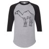 Unisex Three-Quarter Raglan Sleeve Baseball Jersey T-Shirt Thumbnail