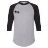 Unisex Three-Quarter Raglan Sleeve Baseball Jersey T-Shirt Thumbnail