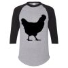 Unisex Three-Quarter Raglan Sleeve Baseball Jersey T-Shirt Thumbnail