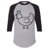 Unisex Three-Quarter Raglan Sleeve Baseball Jersey T-Shirt Thumbnail