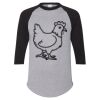 Unisex Three-Quarter Raglan Sleeve Baseball Jersey T-Shirt Thumbnail