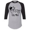 Unisex Three-Quarter Raglan Sleeve Baseball Jersey T-Shirt Thumbnail