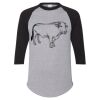 Unisex Three-Quarter Raglan Sleeve Baseball Jersey T-Shirt Thumbnail