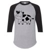 Unisex Three-Quarter Raglan Sleeve Baseball Jersey T-Shirt Thumbnail