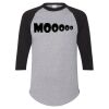 Unisex Three-Quarter Raglan Sleeve Baseball Jersey T-Shirt Thumbnail