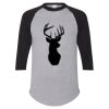 Unisex Three-Quarter Raglan Sleeve Baseball Jersey T-Shirt Thumbnail