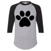 Unisex Three-Quarter Raglan Sleeve Baseball Jersey T-Shirt Thumbnail