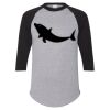Unisex Three-Quarter Raglan Sleeve Baseball Jersey T-Shirt Thumbnail