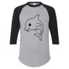 Unisex Three-Quarter Raglan Sleeve Baseball Jersey T-Shirt Thumbnail