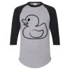 Unisex Three-Quarter Raglan Sleeve Baseball Jersey T-Shirt Thumbnail