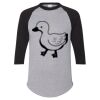 Unisex Three-Quarter Raglan Sleeve Baseball Jersey T-Shirt Thumbnail