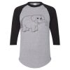 Unisex Three-Quarter Raglan Sleeve Baseball Jersey T-Shirt Thumbnail